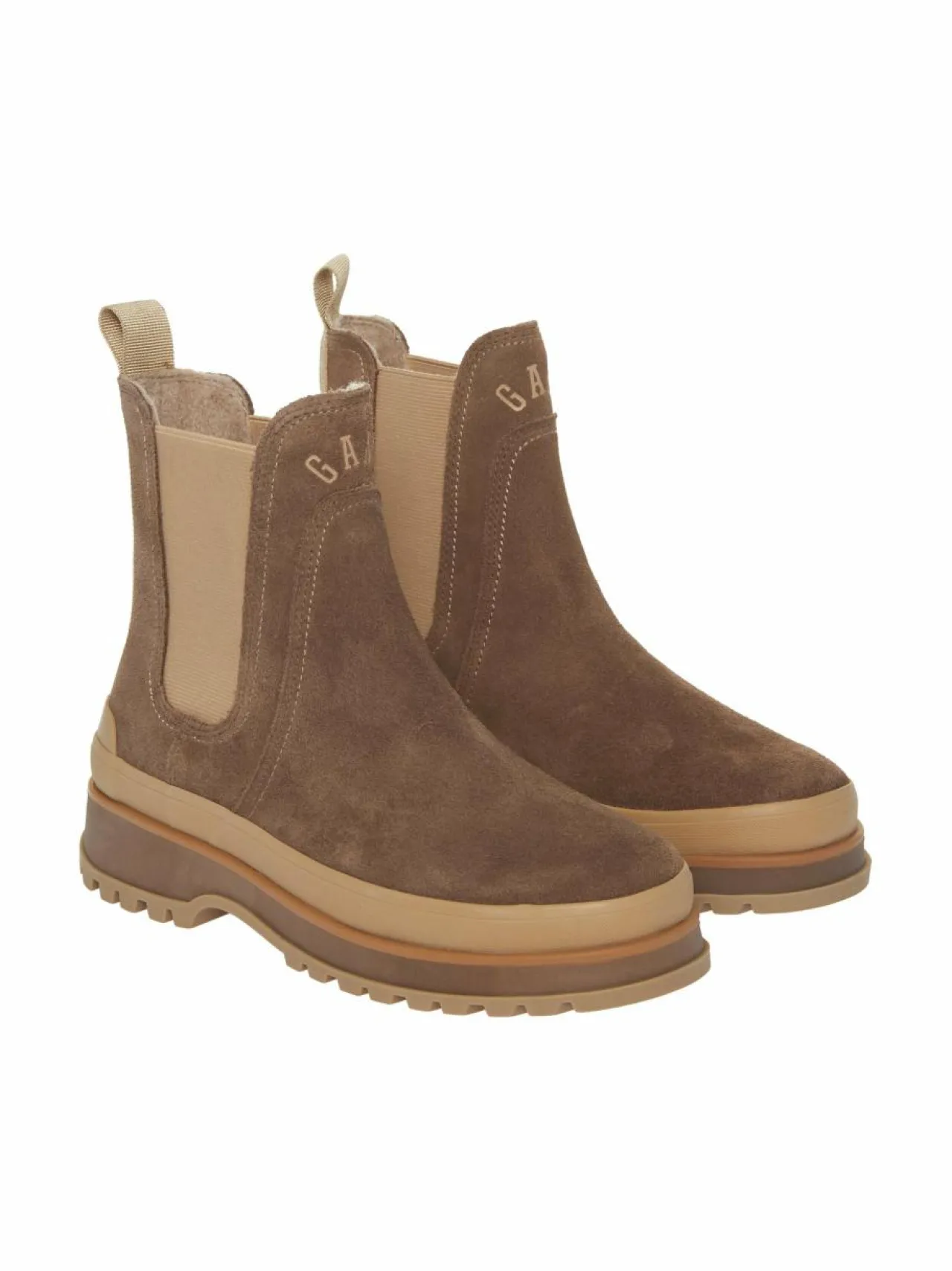 Nilkkurit<GANT Wintly-mokkanahkanilkkurit 203 DRIED CLAY