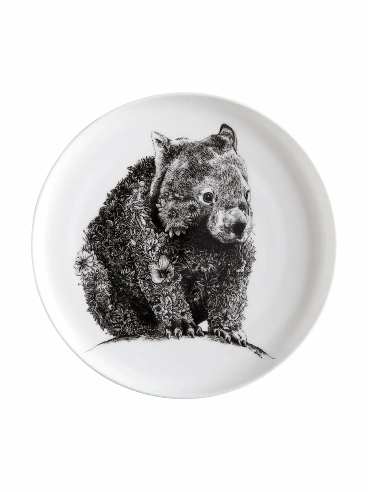 Lautaset & Kulhot<Maxwell&Williams Wombat-lautanen 20 cm BLACK/WHITE