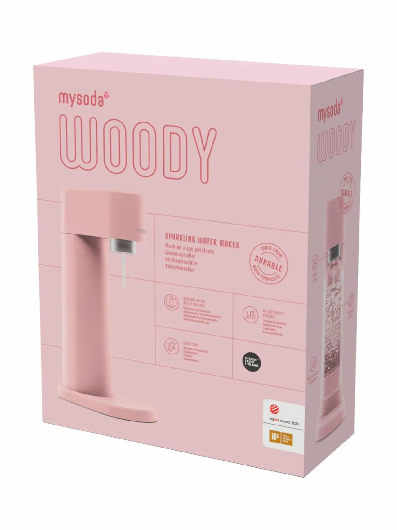 Muut Keittiölaitteet<Mysoda Woody-hiilihapotuslaite PINK