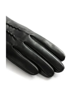 Käsineet<Berkeley W's Siena Lthr Gloves -nahkasormikkaat villavuorilla MUSTA