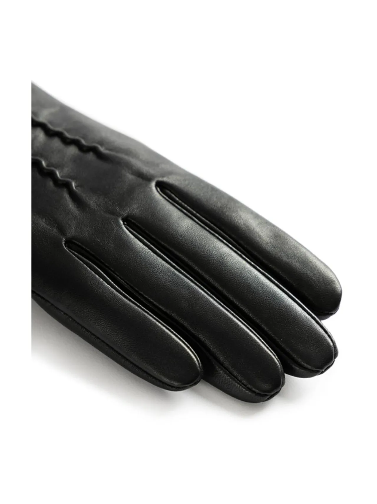 Käsineet<Berkeley W's Siena Lthr Gloves -nahkasormikkaat villavuorilla MUSTA
