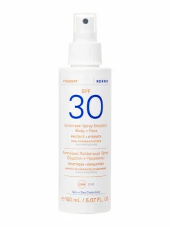 Aurinkotuotteet<Korres Yoghurt SPF30 Sunscreen Spray Emulsion Face & Body -aurinkosuojaemulsio