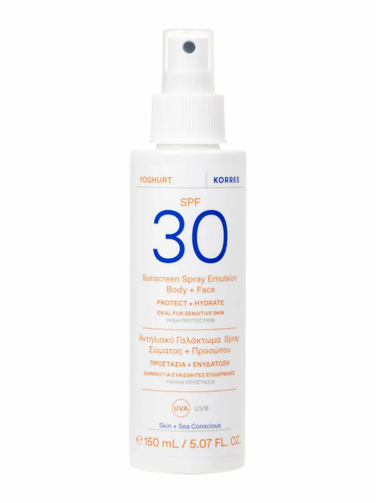 Aurinkotuotteet<Korres Yoghurt SPF30 Sunscreen Spray Emulsion Face & Body -aurinkosuojaemulsio