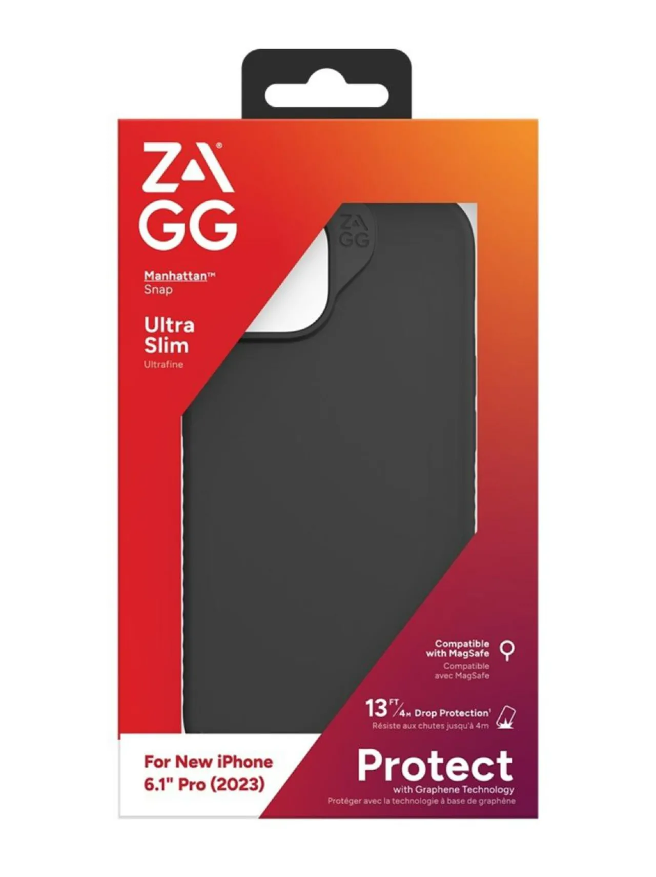 Zagg Manhattan Snap - musta suojakuori iPhone 15 Pro^ Puhelimen Suojakuoret & Tarvikkeet