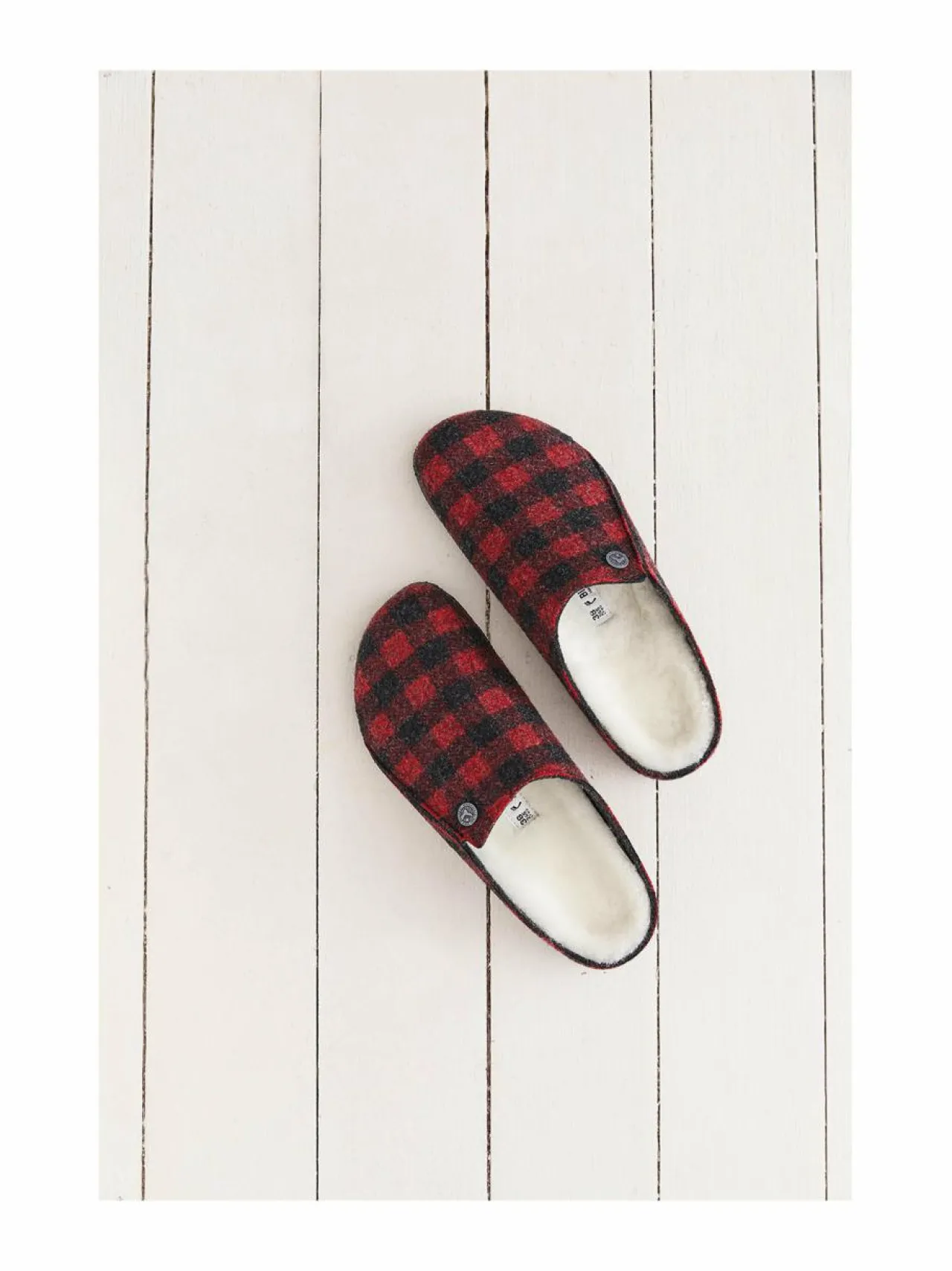 Tohvelit<BIRKENSTOCK Zermatt Shearling -huopatossut ACTIVE RED