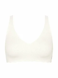 Alusvaatteet & -Asut<Sloggi Zero Feel Bliss Soft -rintaliivit 00GZ SILK WHITE