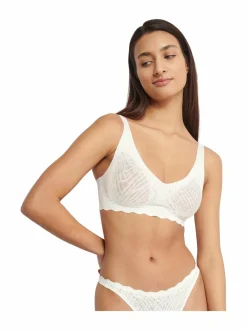 Alusvaatteet & -Asut<Sloggi Zero Feel Bliss Soft -rintaliivit 00GZ SILK WHITE