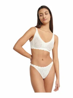 Alusvaatteet & -Asut<Sloggi Zero Feel Bliss Soft -rintaliivit 00GZ SILK WHITE