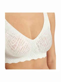 Alusvaatteet & -Asut<Sloggi Zero Feel Bliss Soft -rintaliivit 00GZ SILK WHITE