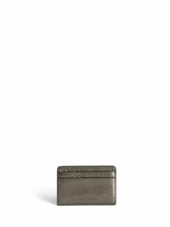 Zadig&Voltaire ZV Pass Metallic Grained Leather -korttikotelo^ Lompakot & Kotelot